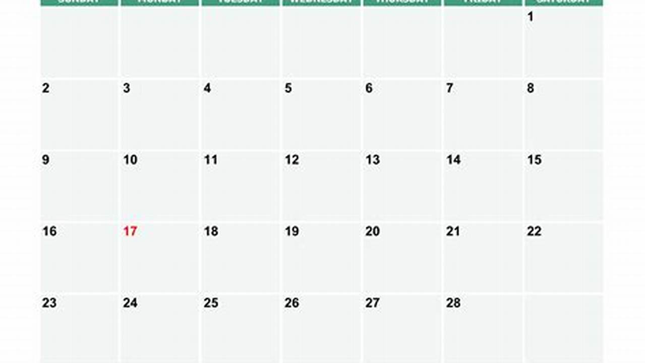 February 2025 Calendar Template Excel File