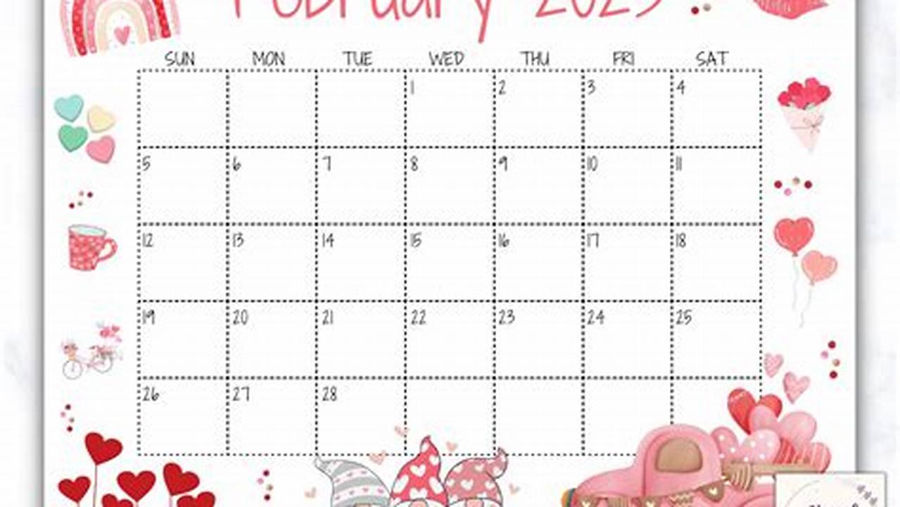 February 2025 Fun Calendar