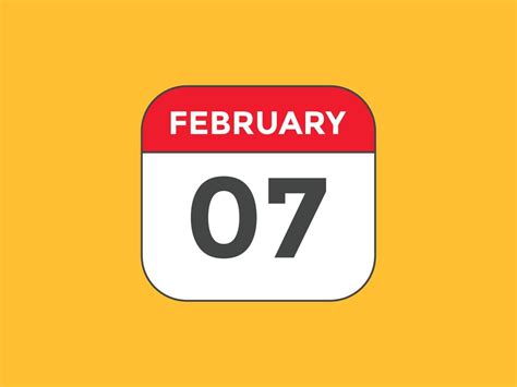 February 7th Calendar