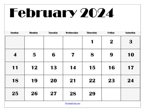 February 2024 Calender