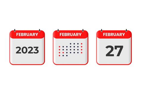 February 27 Calendar