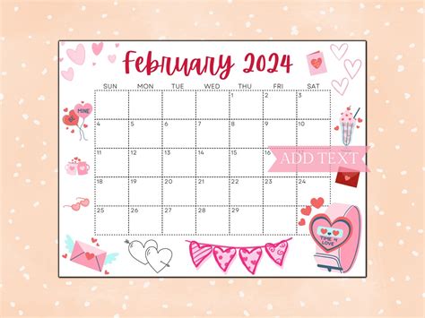 February Calendar Decorations