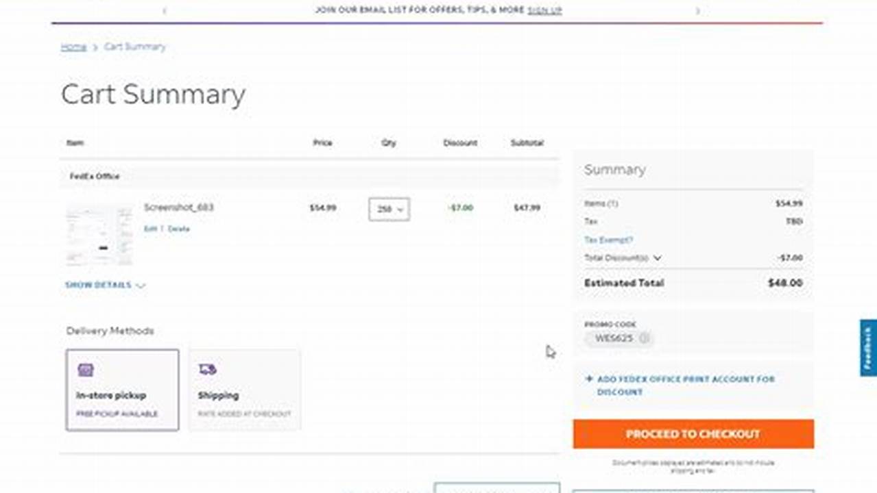 Fedex Printing Promo Code 2024