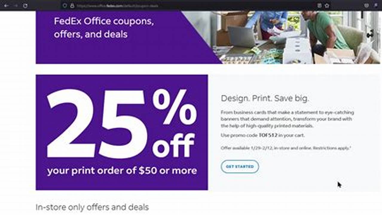 Fedex Promo Code 2024