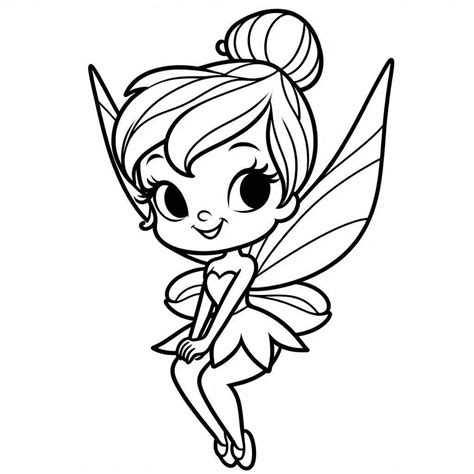 Fee Clochette A Colorier