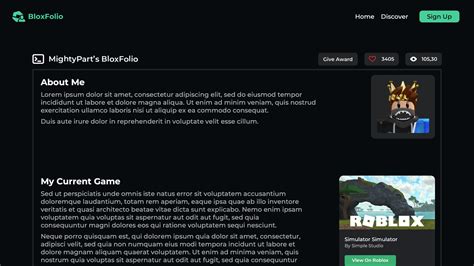 Feedback On Roblox Portfolio Creation Website - #79 by MightyPart 