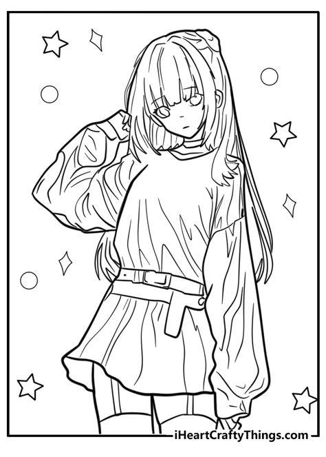 Female Anime Coloring Pages