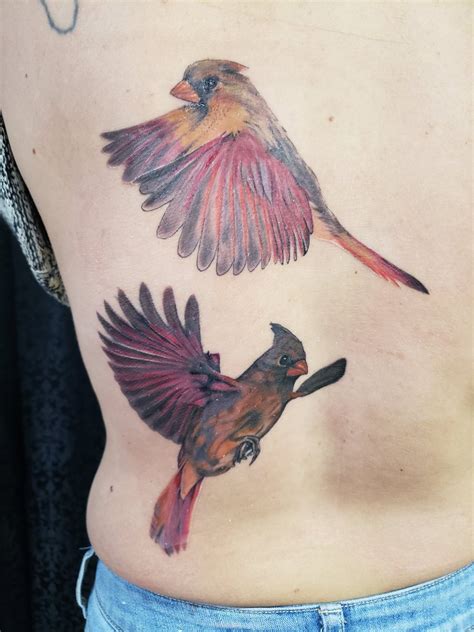 Female Cardinal Tattoo