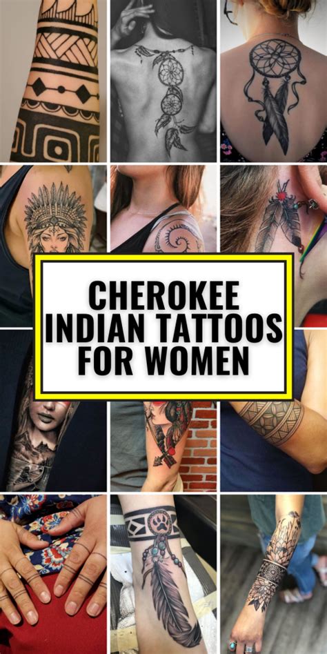 Female Cherokee Indian Tattoo Designs