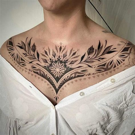 Female Chest Tattoos