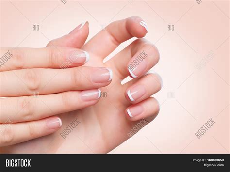 Female Hand Beautiful Manicure On