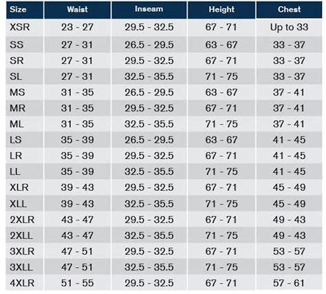 Female Hot Weather Ocp Size Chart