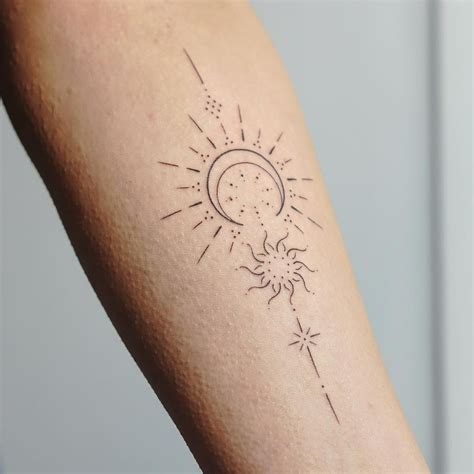 Female Sun Tattoo Designs