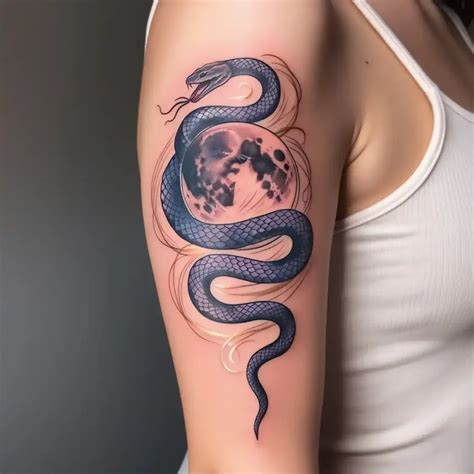 Feminine Snake Tattoo Designs