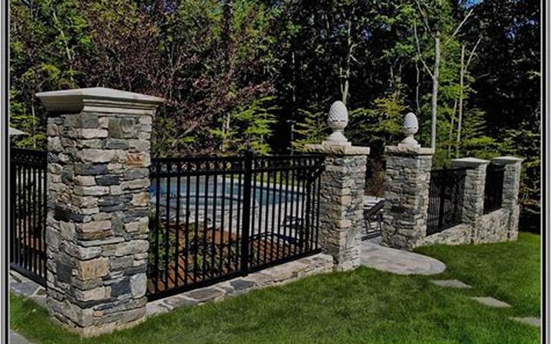 Fence Stone Pillars Privacy: Protect Your Property In Style