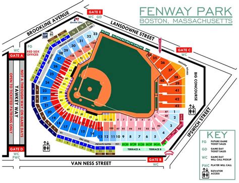 Fenway Park seating chart