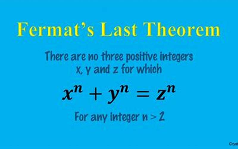 Fermat'S Last Theorem