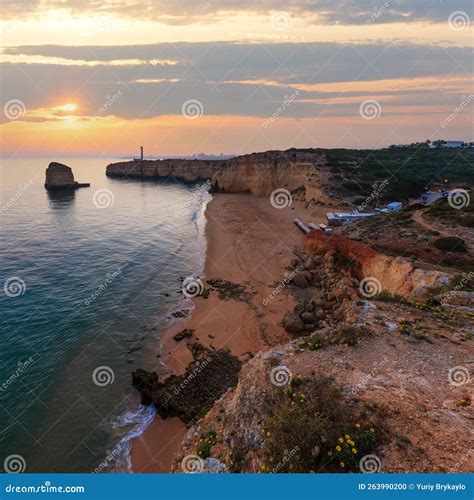 Ferragudo beach sunset