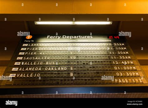 Ferry Schedule Board