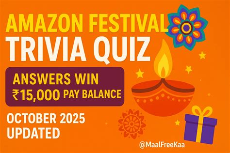 Festival Riddles Amazon Quiz Answers