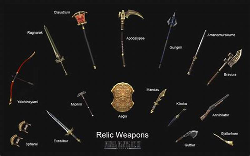 Ffxiv Relic Weapons