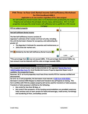 Fha Self Sufficiency Test Worksheet