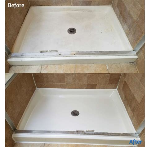 DIY Shower and Tub Refinishing I Painted My Old 1970's Shower Tub refinishing, Fiberglass