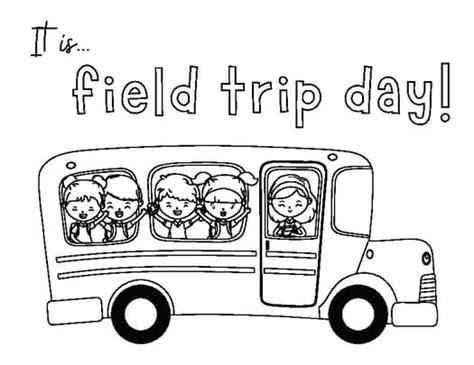 Field Trip Coloring Page