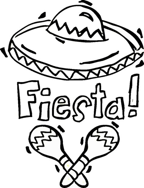 Fiesta Coloring Pages Free Printable