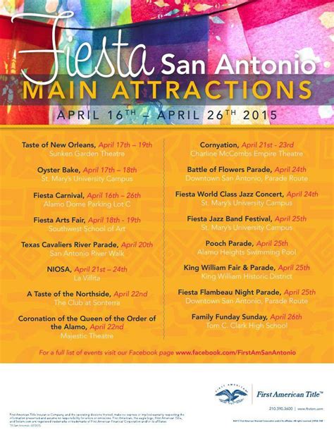 Fiesta Calendar San Antonio