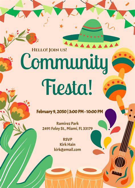 Fiesta Invite Template Free