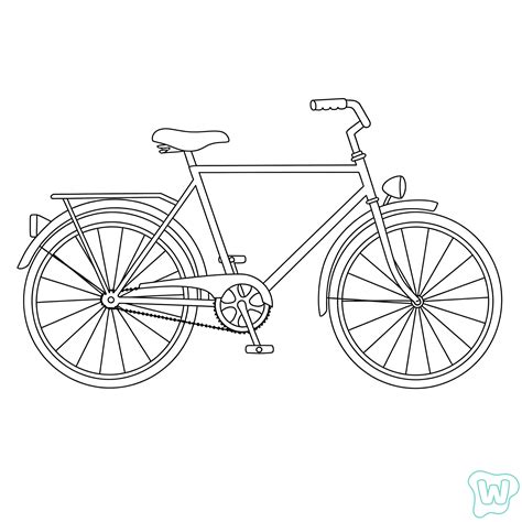 Fiets Kleurplaat