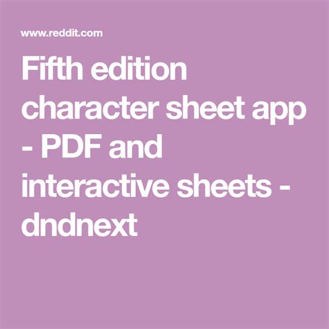 Effortlessly Transfer Your D&D Characters with Fifth Edition Character Sheet App's Enhanced Export Feature