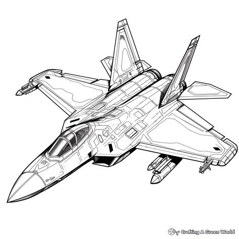 Fighter Plane Coloring Pages