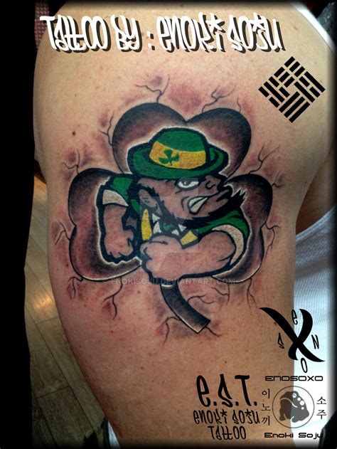 Notre Dame Tattoo Ideas Irish tattoos, Fighting irish