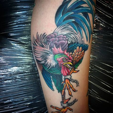 Roosters Fighting Tattoo Rooster Tattoos And Designs