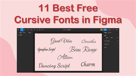 Figma Script Fonts