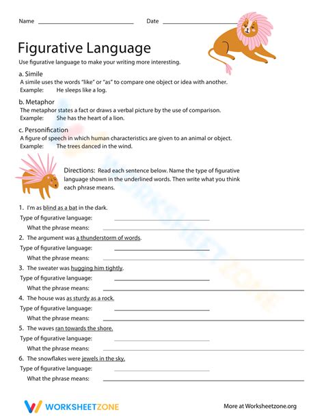 Figurative Language Practice Worksheet in 2020 (With images