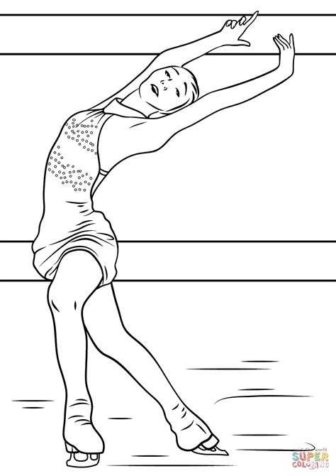 Figure Skating Coloring Page