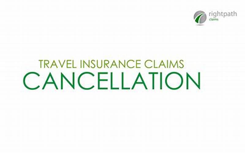 File A Claim For Trip Cancellation