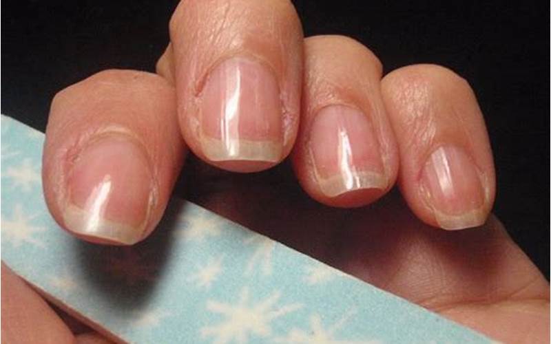 File The Surface Of Your Acrylic Nails