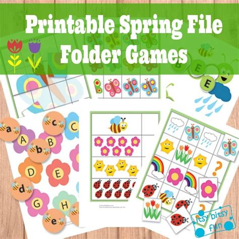 File Folder Games For Preschoolers