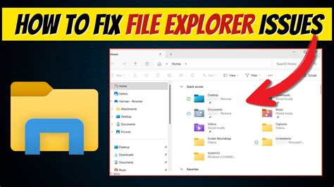 File explorer issues