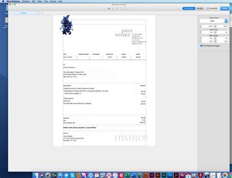 Filemaker Invoice Template