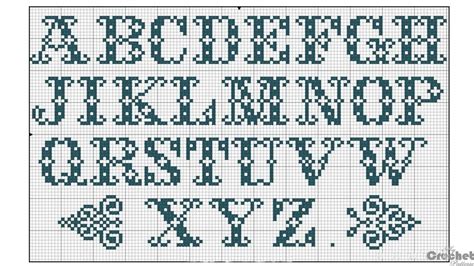 Filet Crochet Alphabet