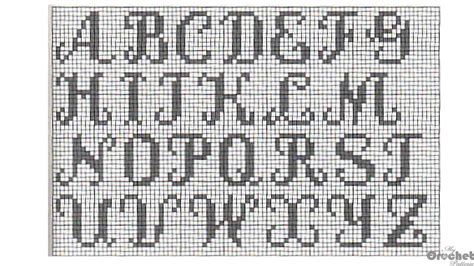 Filet Crochet Alphabet Letters