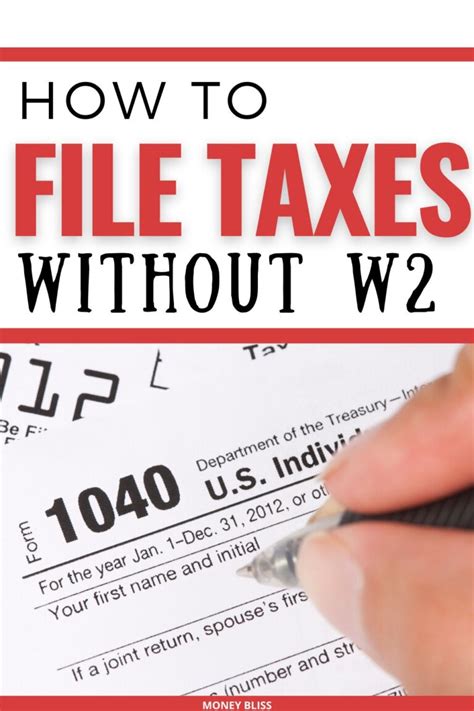 Filing Your Taxes Without a W2