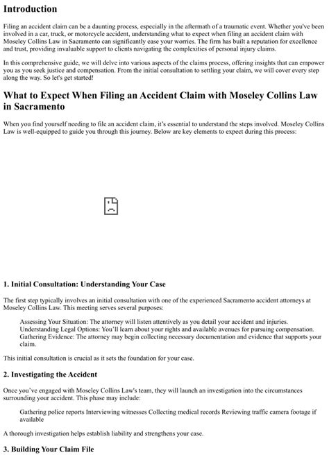 Filing a Claim: What to Expect