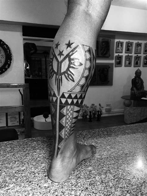 SHANE TATTOOS Polynesian/Samoan Calf Tattoo Polynesian