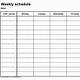 Fill In Blank 7 Day Printable Weekly Schedule Template